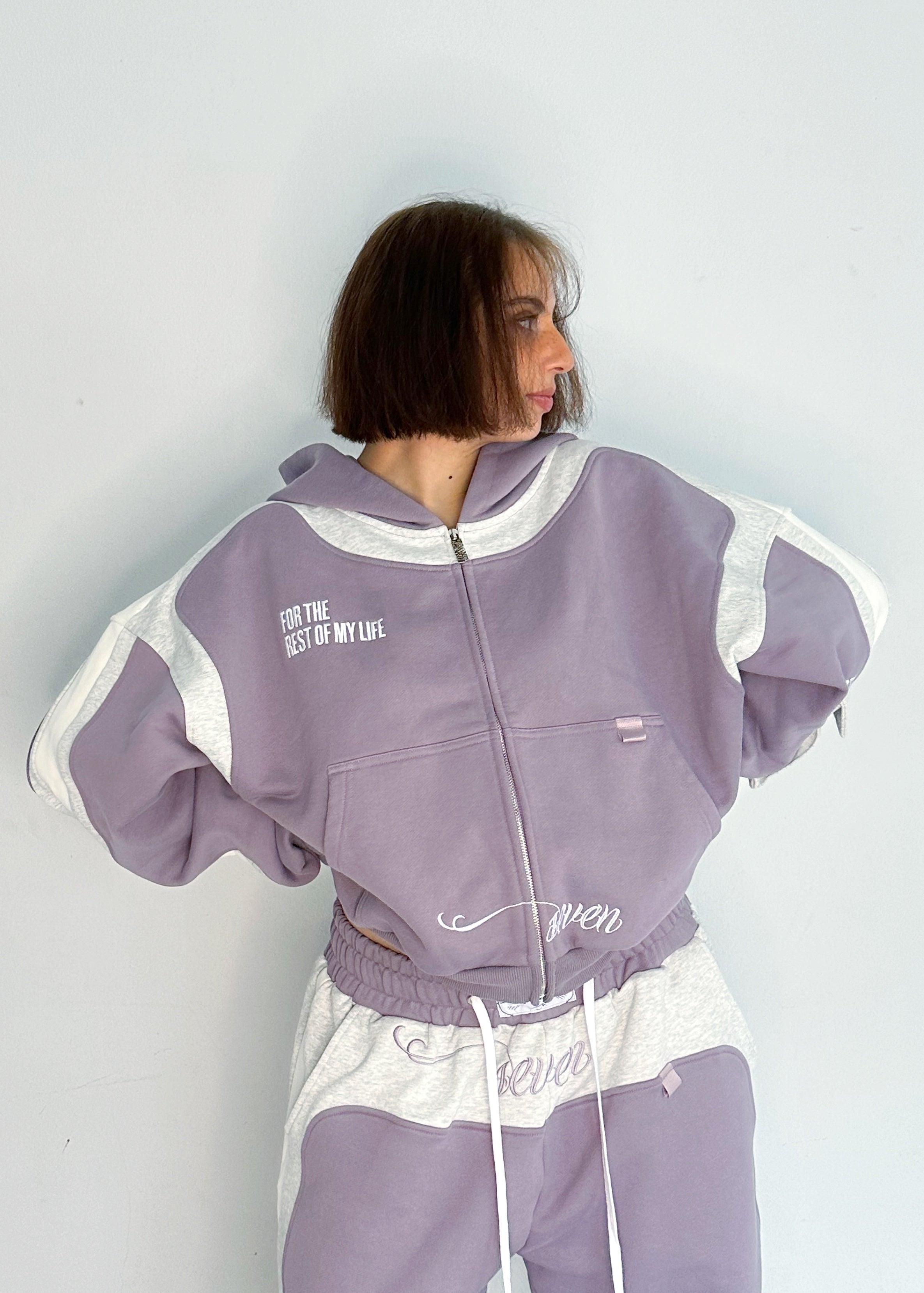 rest of my life zip-up hoodie