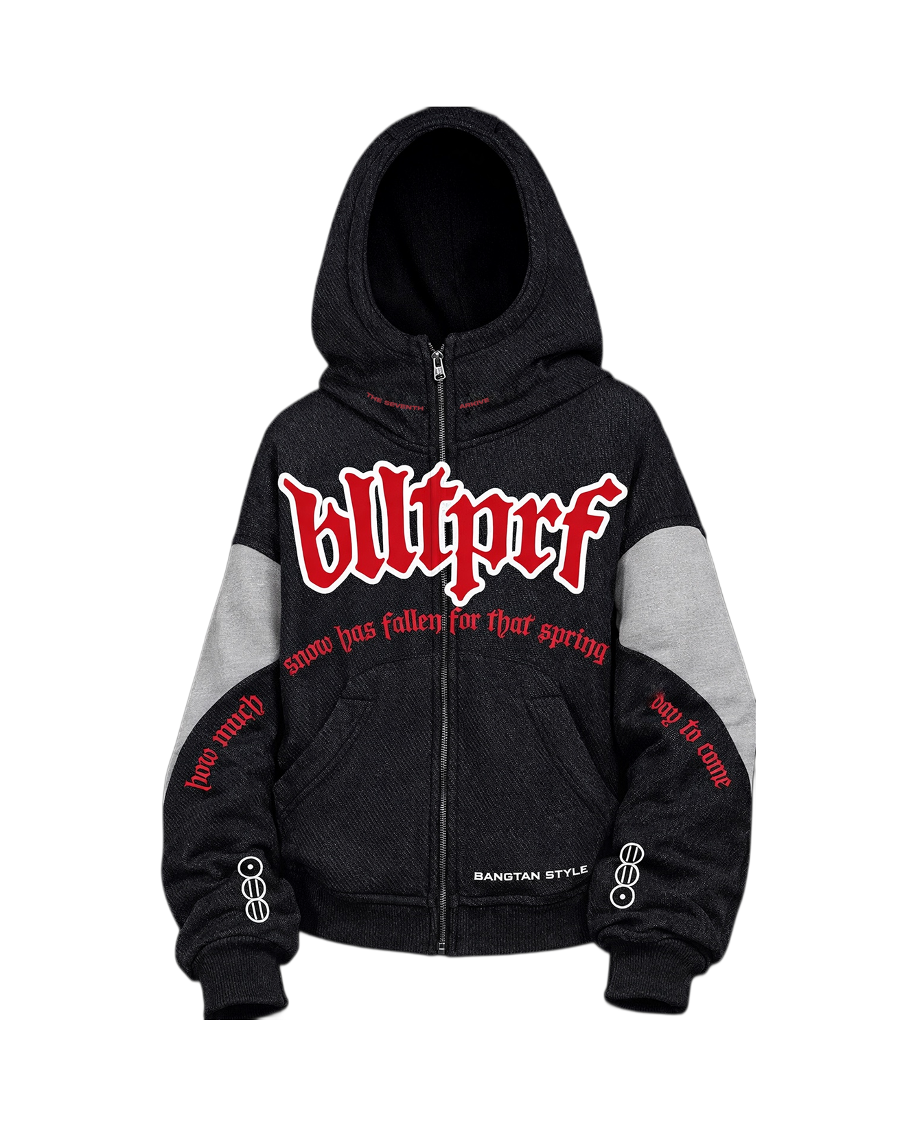 blltprf denim zip-up
