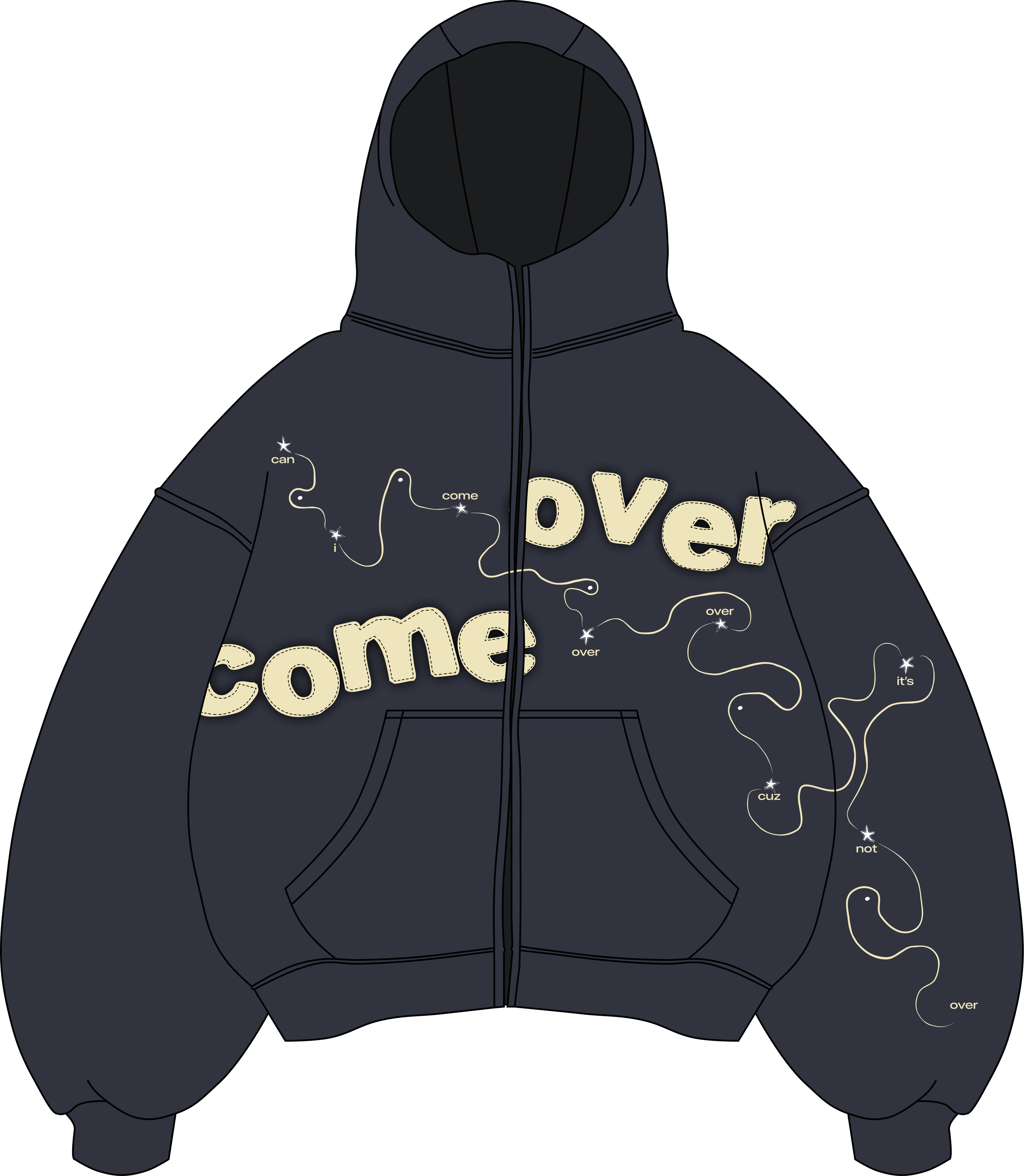 come into the sun - zip-up