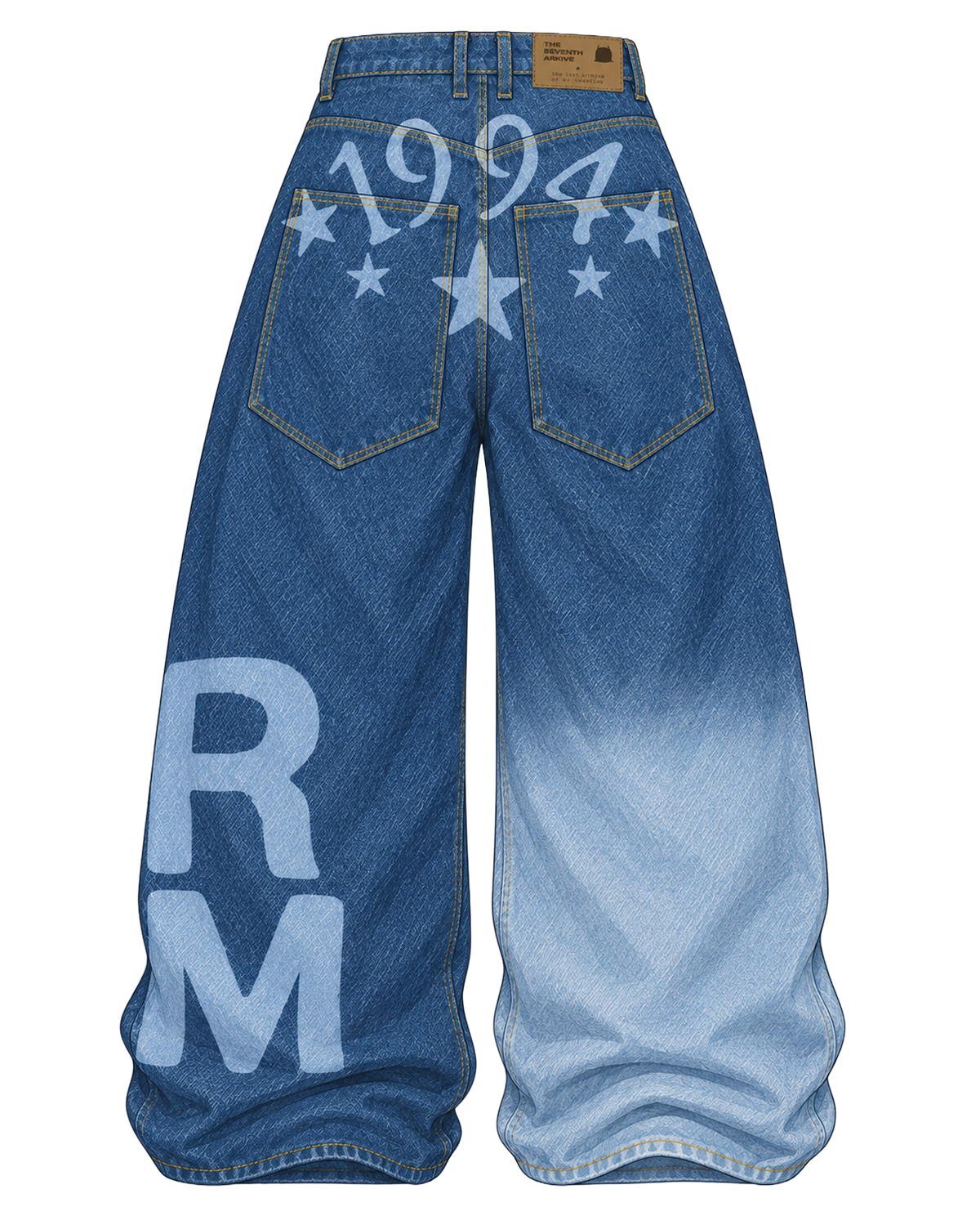 indigo baggy denim